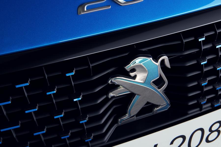 Логотип Peugeot e-208 2019 года  (WW) (фото 23 из 42)